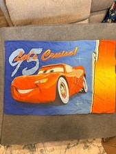 Disney Pixar Cars Lightning McQueen Toddler Comforter Reversible Pillowcase