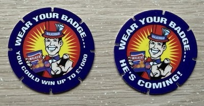A Complete Set of 2 Walkers Walkerman Tazos 