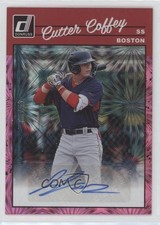2023 Donruss Retro 1990 Signatures Pink Fireworks 49/99 Cutter Coffey Auto 0ip8