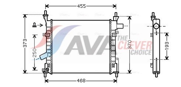 MotorküHler WasserküHler ** Clever FIT ** AVA Clever Choice FD2372 FüR RB KA RL2-image