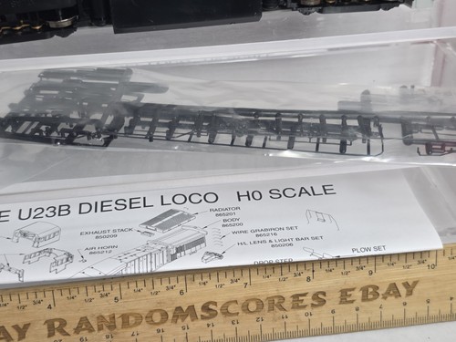 Atlas 8650 HO Scale Undecorated Powered GE U23B Diesel Loco DCC Ready NOS (A) - Picture 13 of 16