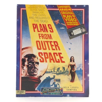 Commodore Amiga: Plan 9 from Outer Space - Big Box OVP (CBM DISK PAL) Gremlin