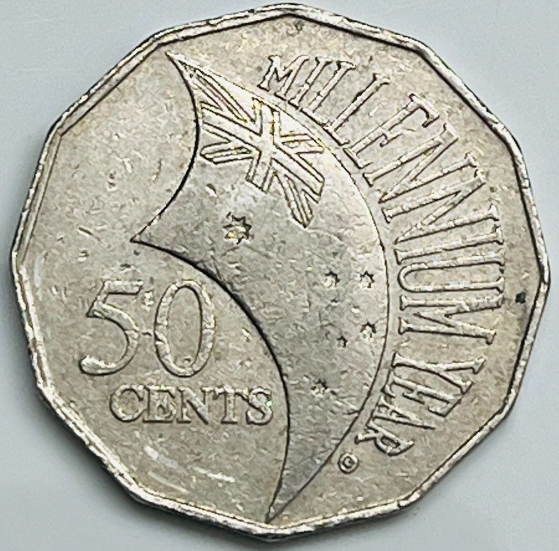 2000 Australia 50 Cents KM# 488.1 Circulated Condition