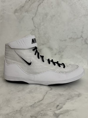 Nike Inflict 3 Wrestling Shoes White Black 325256-101 Men's Size