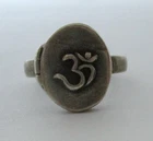 Vintage Sterling Silver Locket Ring 925 Size 7