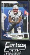 Marcus Cannon 2019 Panini Donruss #CH-19 The Champ is Here New England Patriots