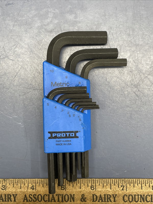 New PROTO J4984 Metric Hex Key Set 1.5 2 2.5 3 4 5 6 8 10