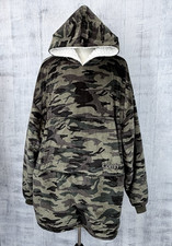 The Comfy Original Blanket Sweatshirt Camo Oversized Sherpa Lined One Size