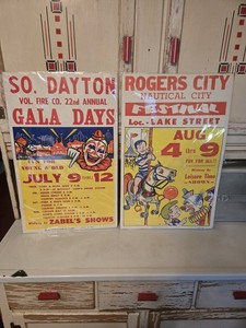 Two Vintage Festival Posters.