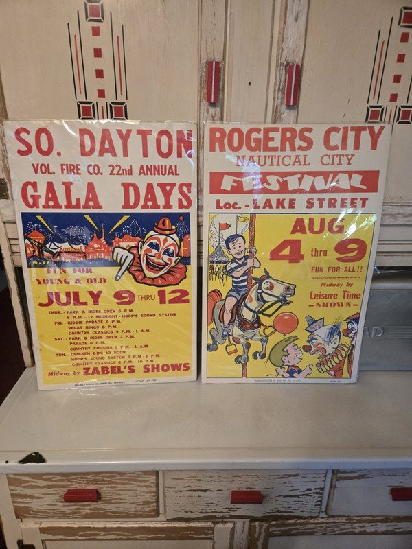 Two Vintage Festival Posters.