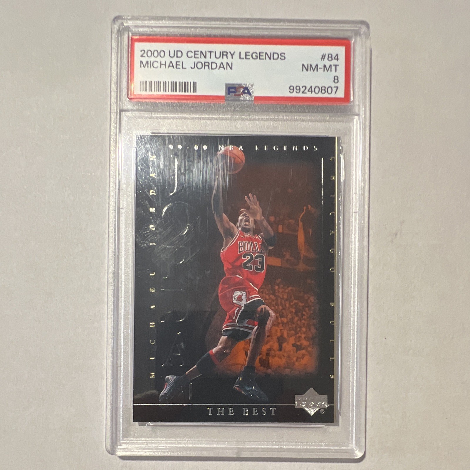 Upper Deck 2000 UD Century Legends Michael Jordan The Best #84 PSA 8 Bulls
