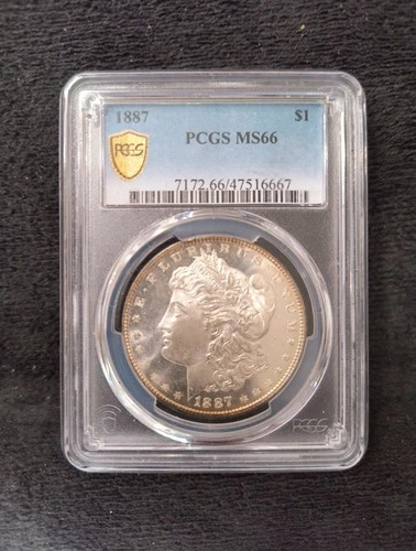 1887-P $1 Morgan Silver Dollar PCGS MS 66  Almost Proof Like