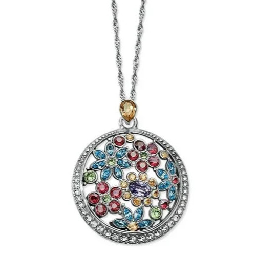 Brighton💎 Trust your Journey  Flower Necklace Tags  Dust Bag