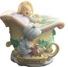 Precious Moments Monthly Mini Teapot January 2003