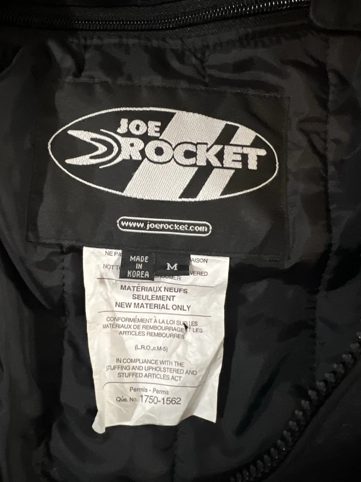 Chaqueta Moto Joe Rocket Ballistic Series Ventilada M Negra Armadura Acolchada con Cinturón Foto 3 de 4