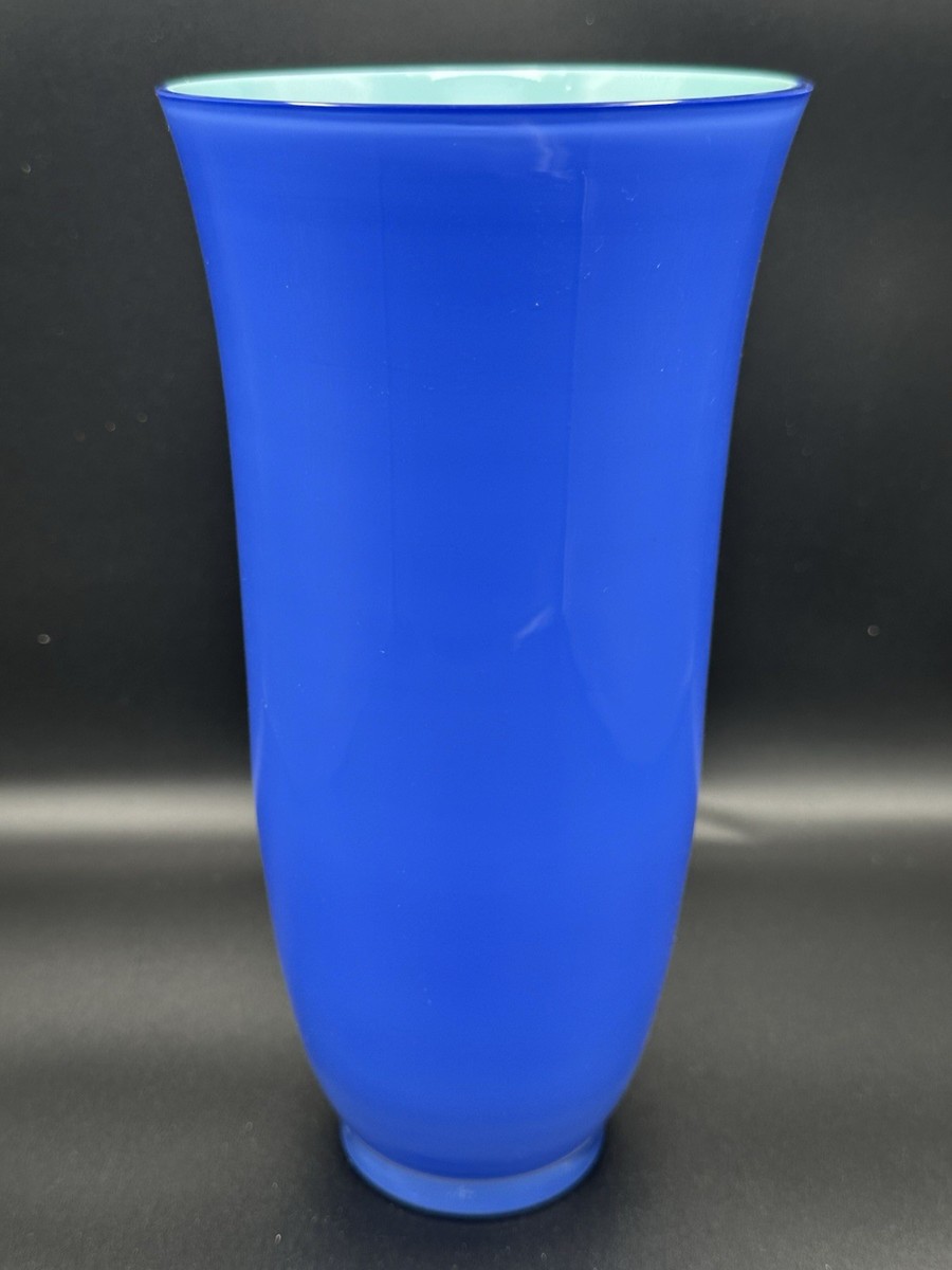 Tiffany & Co by Carlo Moretti Blue Vase Signed Mint 9