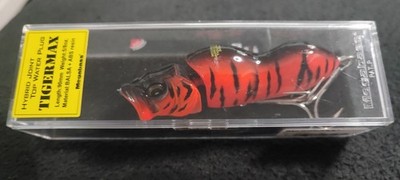 Megabass Tiger Max Handmade Balsaholz Topwater Wobbler Mikkabi Tiger