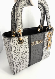 GUESS SG954505 Mini Bag Slate Monogram Handtasche Schultertasche Grau