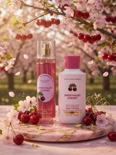 Bath  Body works SWEET HEART CHERRY Body Lotion  Mist