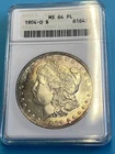 1904 O Morgan Dollar ANACS MS64 PL Monster Toner Old Soap Box Holder