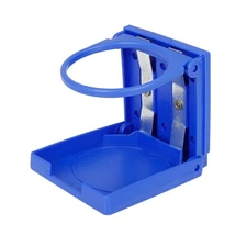 Pack of 1 Car Truck Boat Universal Adjustable Folding Cup Drink Holder Blue