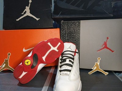 Jordan Air Jordan 13 Retro Chicago White Red Black Mid Top Leather Sneaker