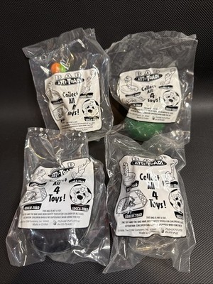 1998-Bad Atti-Toads Sport Complete SET of 4 Toys Carl's Jr.  Hardees NIP