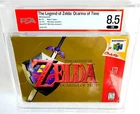 ZELDA OCARINA OF TIME Nintendo N64 Graded WATA PSA 8.5 CIB Box 1998 9.0 Cart!