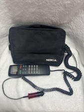 Vintage Nokia C250 Car Phone, Cellular Bag, Mobile Transceiver, Car Charger
