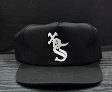 Chicago White Sox Upside 5 Panel Unstructured SnapBack Vintage Style Twill Logo