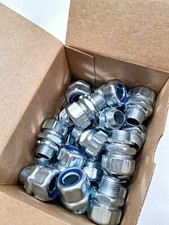 QTY: 25 1/2" Liquid Tight Flexible Metal Conuit Connectors Straight 5232