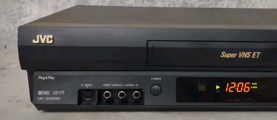 JVC HR-S2902 VIDEOREGISTRATORE SUPER VHS 6 TESTINE HI-FI STEREO CON TELECOMANDO  - Immagine 2 di 4