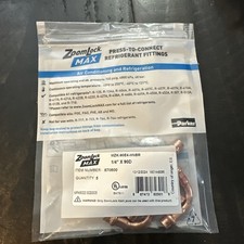 Zoom Lock Max Press To Connect 1/4" 90 Degree Elbow 870600 5 Pack Lot Parker