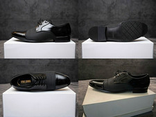 Stacy Adams Men's Black Patent Leather Cap Toe Oxford Lace-Up Dress Shoes 11.5
