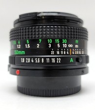 Canon FD Mount 50mm f/1.8 S.C. Manual Focus Standard Lens