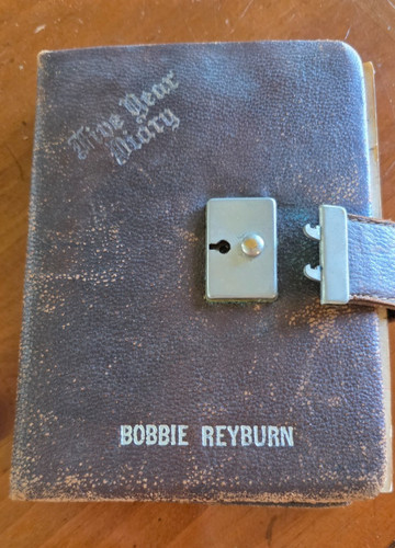 Vintage 1930s Five Year Diary Completed - Church Diary dates