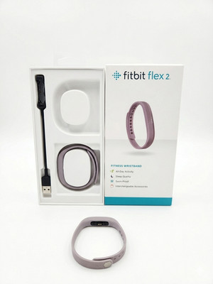 Fitbit Flex 2 Lavender Activity Tracker FB403LV Open Box - S & L Bands & Charger