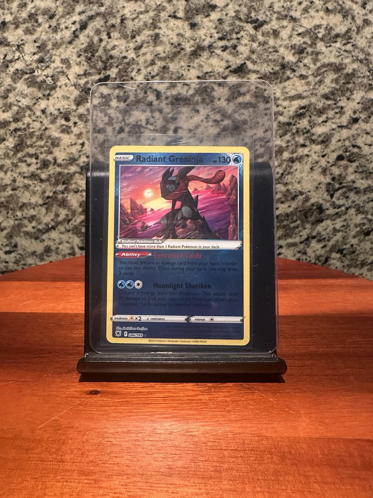 Pokémon TCG Radiant Greninja Holo Card Astral Radiance 046/189 English Near Mint