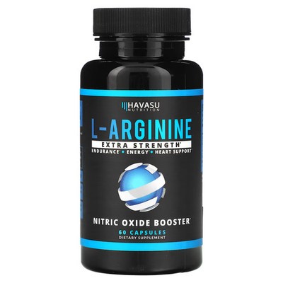 2 X Havasu Nutrition, L-Arginine, Extra Strength, 60 Capsules-worldwide