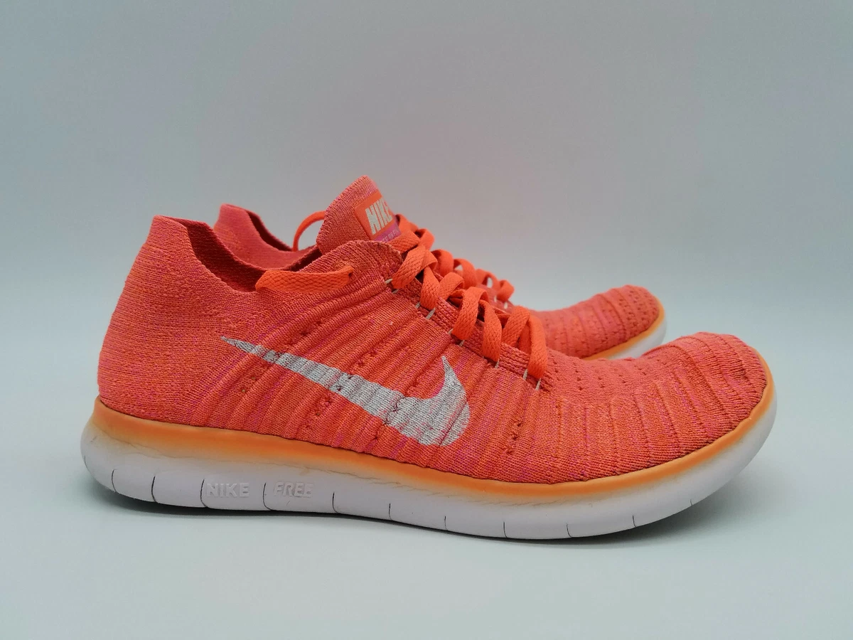 Nike Free RN Flyknit Women&#039;s Running Shoes Size Orange 831070-801 | eBay