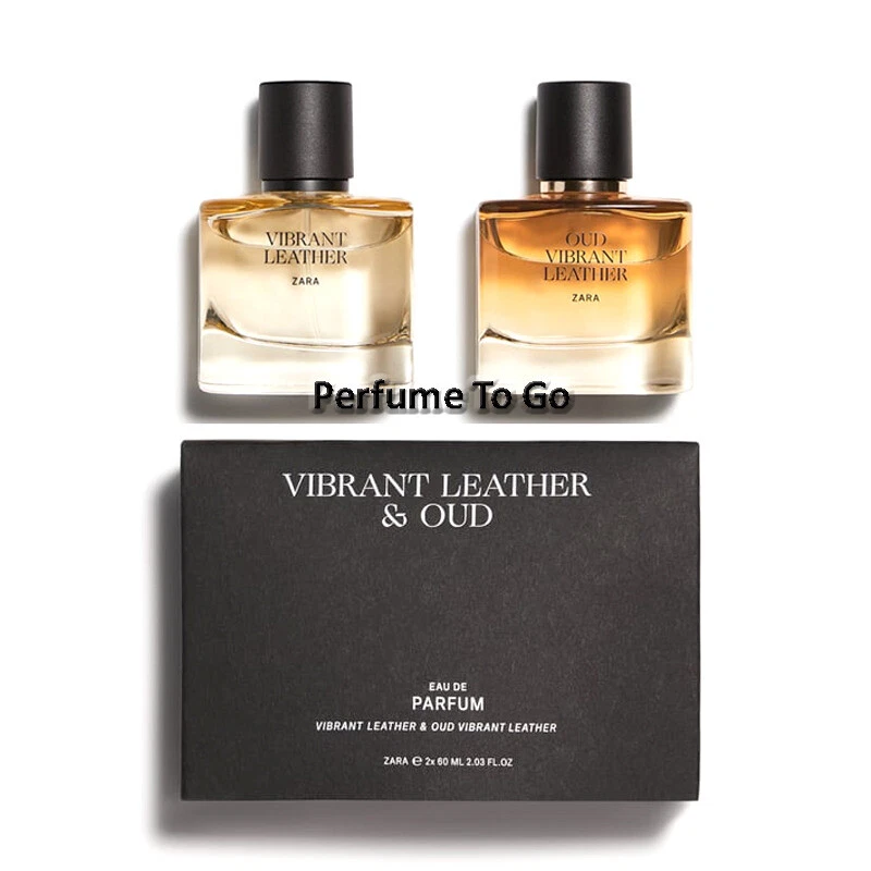 ZARA VIBRANT LEATHER LEATHER OUD 2 x 2.03 oz 60 ml EDP Spray