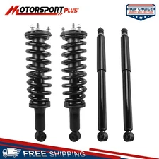 4PCS Front & Rear Complete Struts Shock Absorbers For 2001-2007 Toyota Sequoia