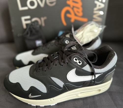 Air Max Patta Waves Schwarz (mit Bracelet), Gr. 43 (US9,5),Neu&ungetragen in OVP