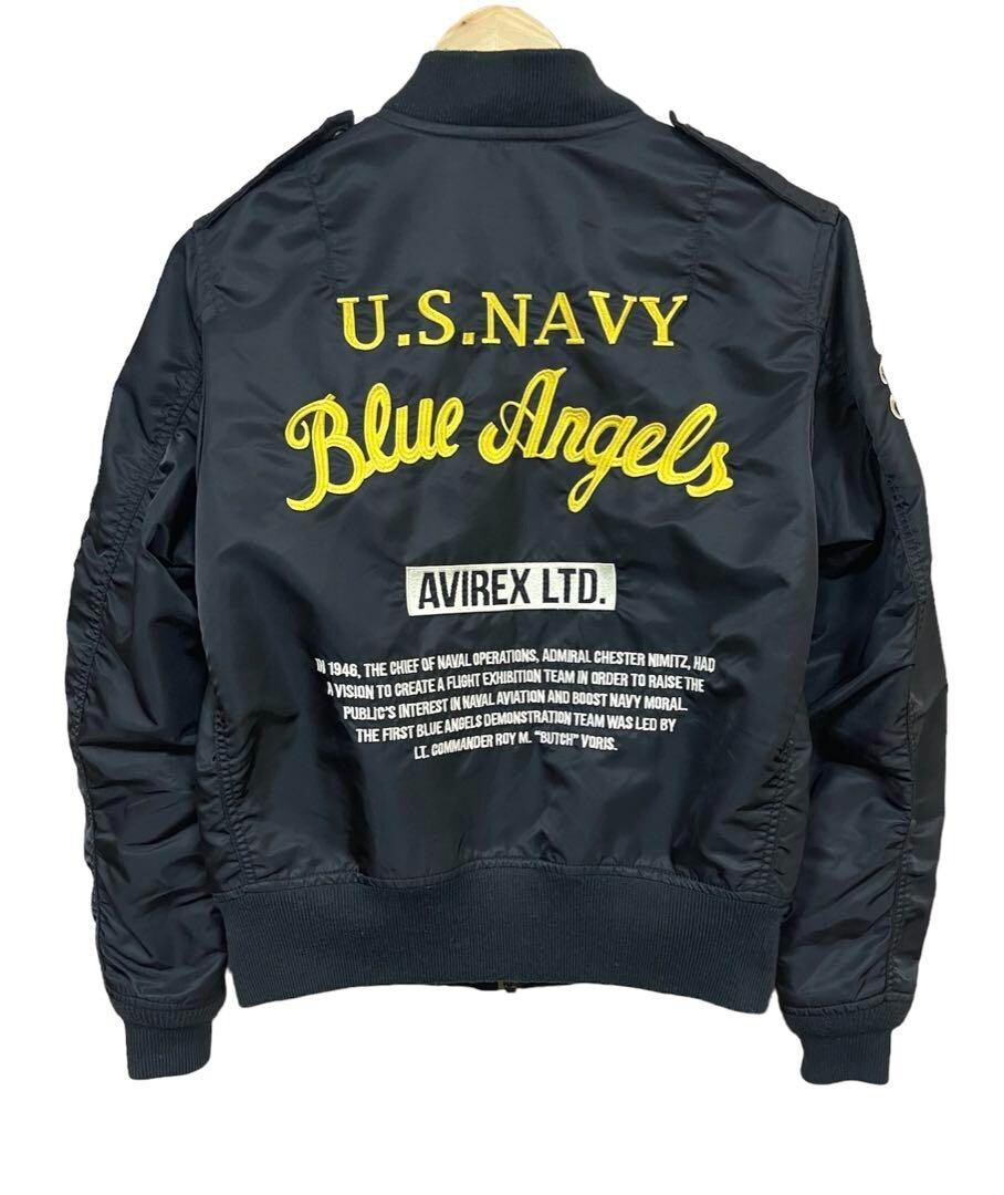 AVIREX L-2A Flight Jacket Blue Angels men Size M Black | eBay AVIREX L-2A Flight Jacket Blue Angels men Size M Black | eBay