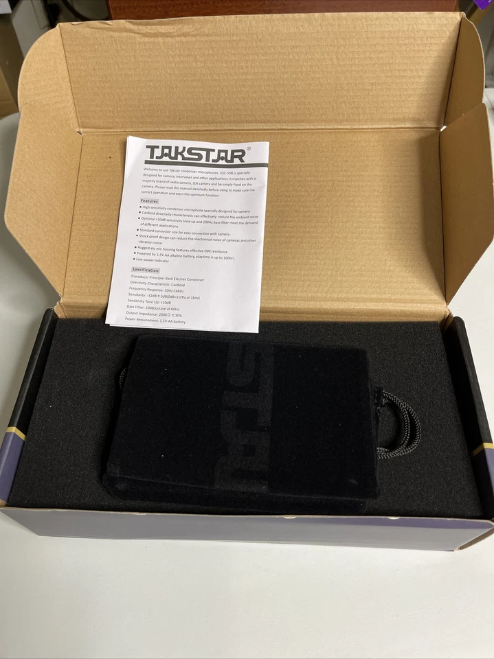 TAKSTAR SGC-598 Interview Microphone for Nikon Canon Camera/DV Camcorder DSLR - Image 4 of 4