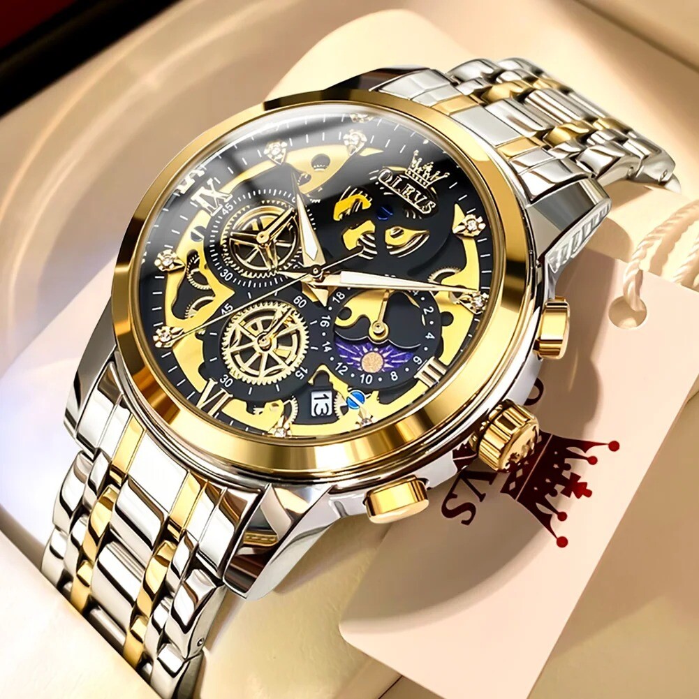 Montre Homme Cadeau Idéal - Coffret Bijou Bracelet en Acier Inoxydable