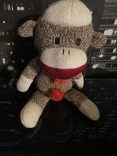 2011 Sock Monkey Town Gemmy Singing Plush Stuffed Animal Toy  Tag - Working