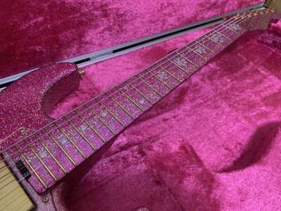 Electric Guitar ESP Snapper 7 Takayoshi Ohmura Pink 15th