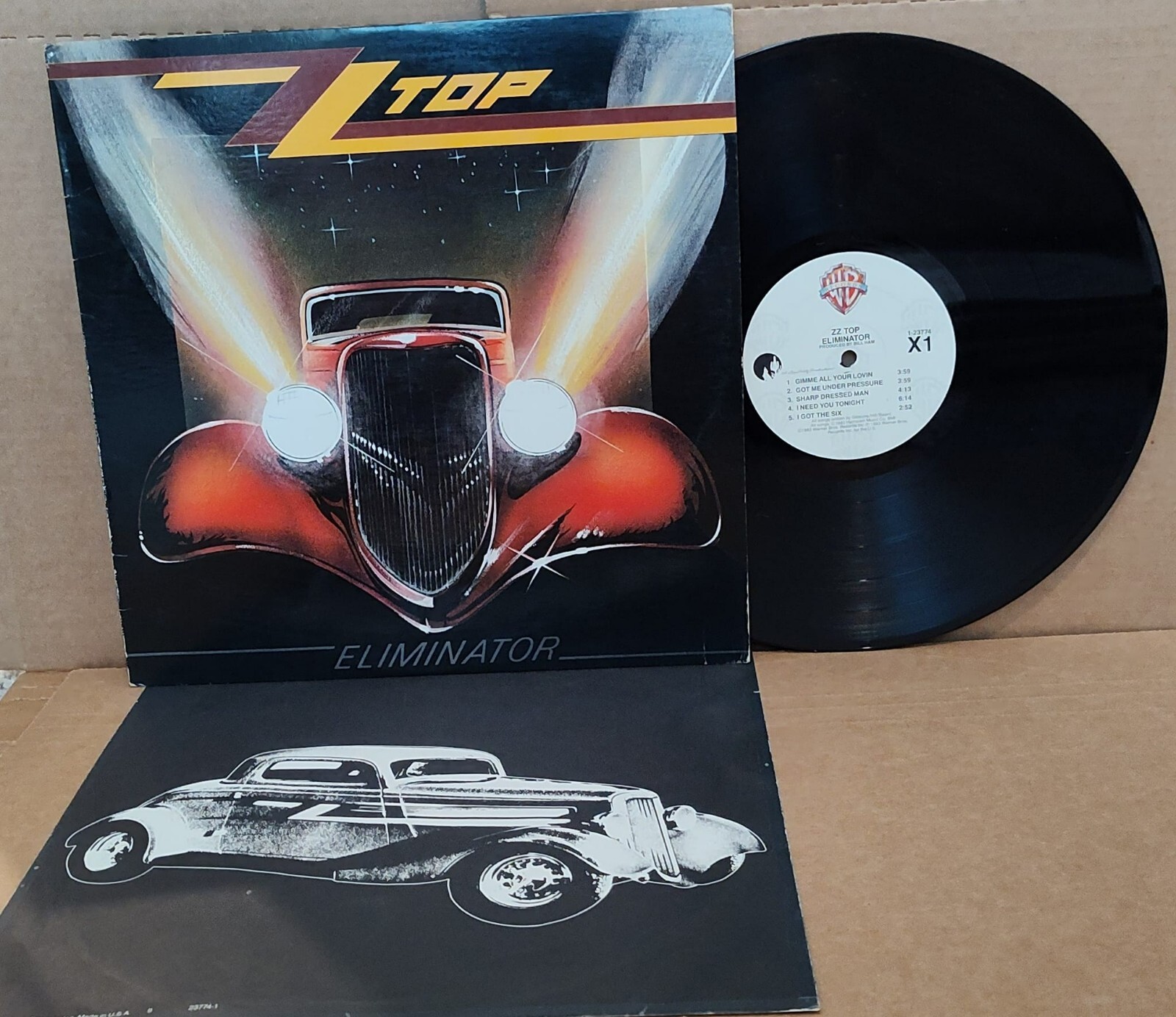 ZZ TOP "ELIMINATOR" W/INNER SLEEVE CLASSIC BLUES POP ROCK EX COND LP eBay