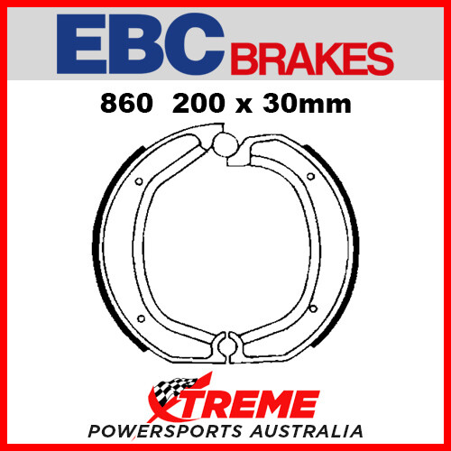 EBC Rear Brake Shoe BMW R 60 TIC 1978-1982 860 - Picture 1 of 2